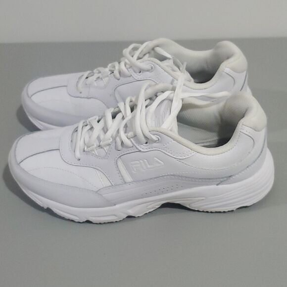 𝅺fila white memory foam shoes - Picture 2 of 7